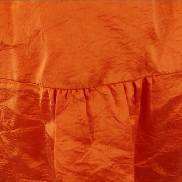 Victor Alfaro lustrous orange tunic top medium - Picture 4 of 11